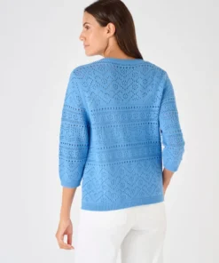 Gilet maille ajourée