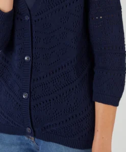 Gilet maille ajourée