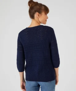 Gilet maille ajourée