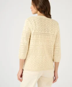 Gilet maille ajourée