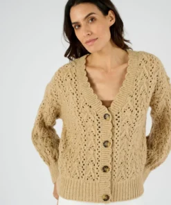 Gilet maille ajourée