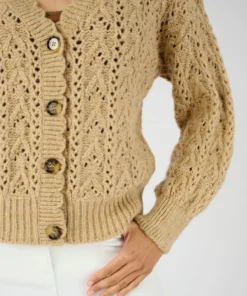 Gilet maille ajourée