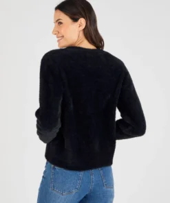 Gilet maille poilue
