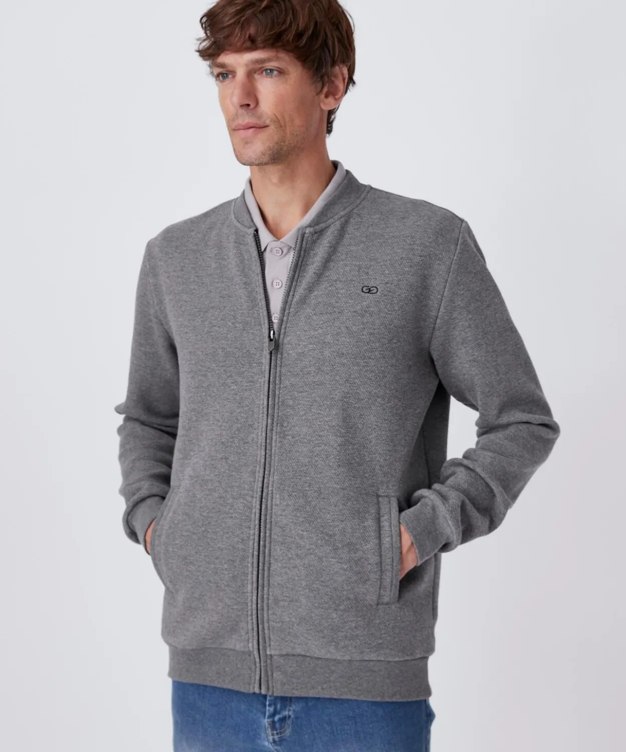 Gilet molleton zippé