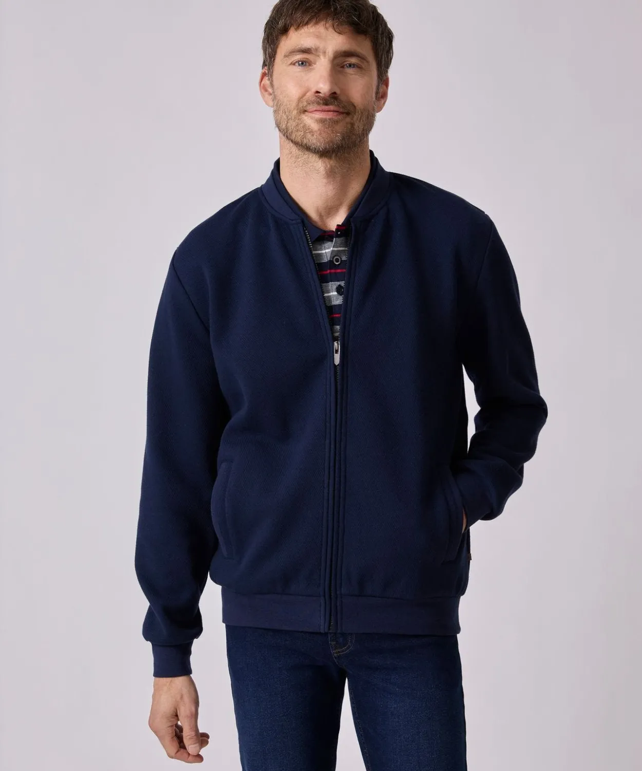 Gilet molleton zippé