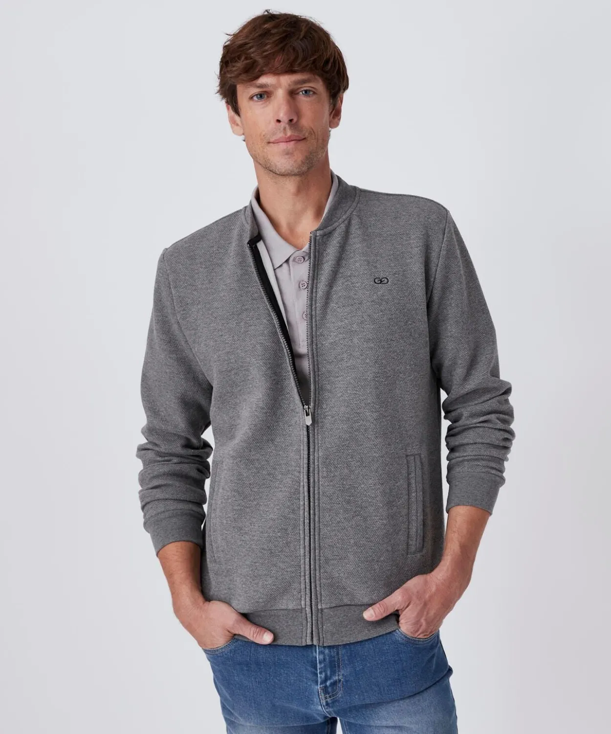 Gilet molleton zippé