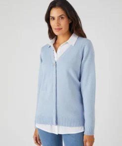 Gilet uni boutonné
