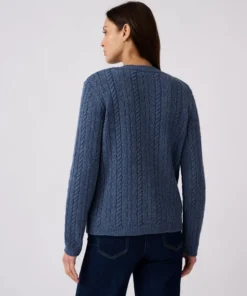 Gilet-veste torsadé 100% laine