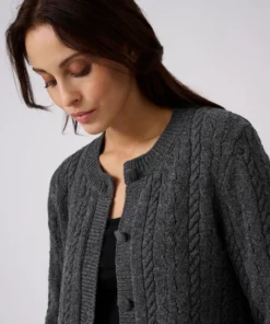 Gilet-veste torsadé 100% laine