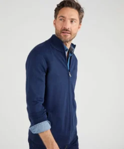 Gilet zippé col montant