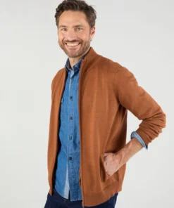 Gilet zippé col montant