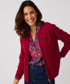 Gilet zippé maille milano