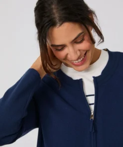 Gilet zippé maille milano