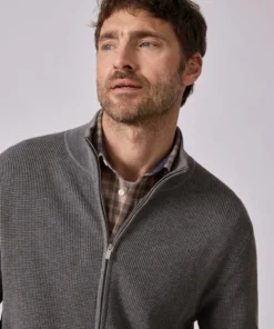 Gilet zippé Thermolactyl en maille texturée