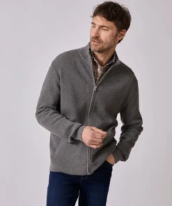 Gilet zippé Thermolactyl en maille texturée