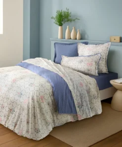 Housse de couette réversible Songes pur coton