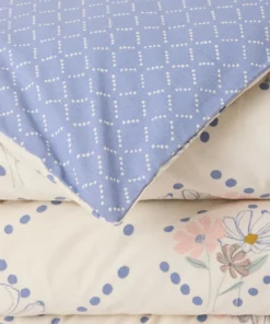 Housse de couette réversible Songes pur coton