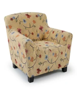 Housse de fauteuil ou de canapé fleurie