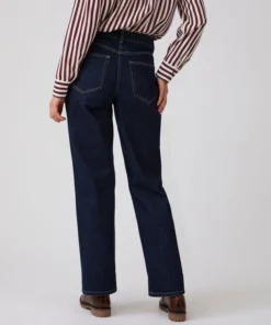 Jean coupe droite à revers
