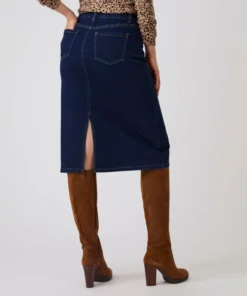Jupe denim droite