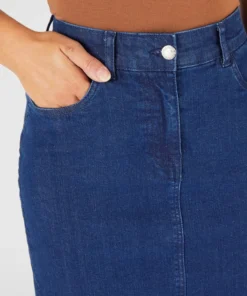 Jupe droite en jean