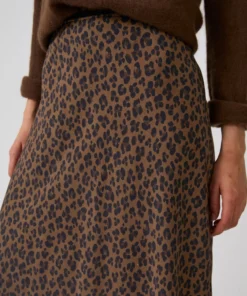 Jupe fluide imprimé animalier