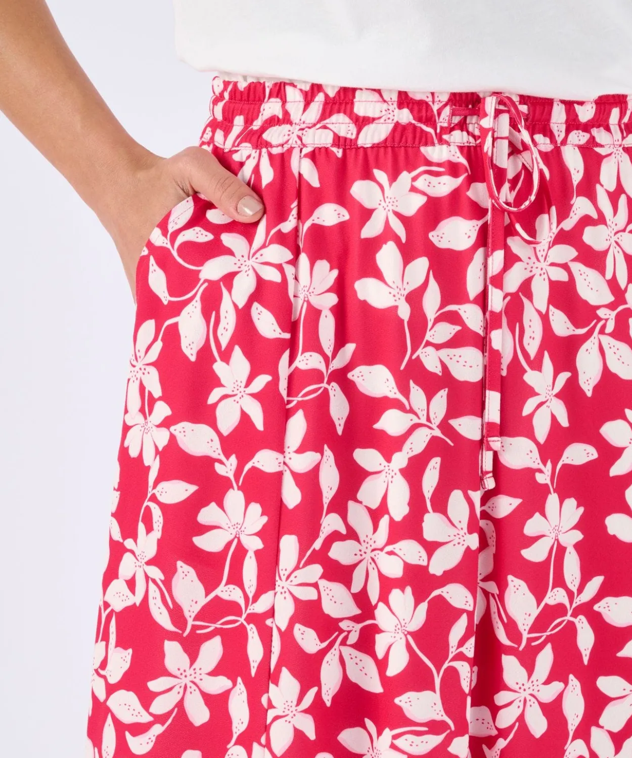 Jupe maille crêpe stretch