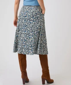 Jupe maille crêpe stretch