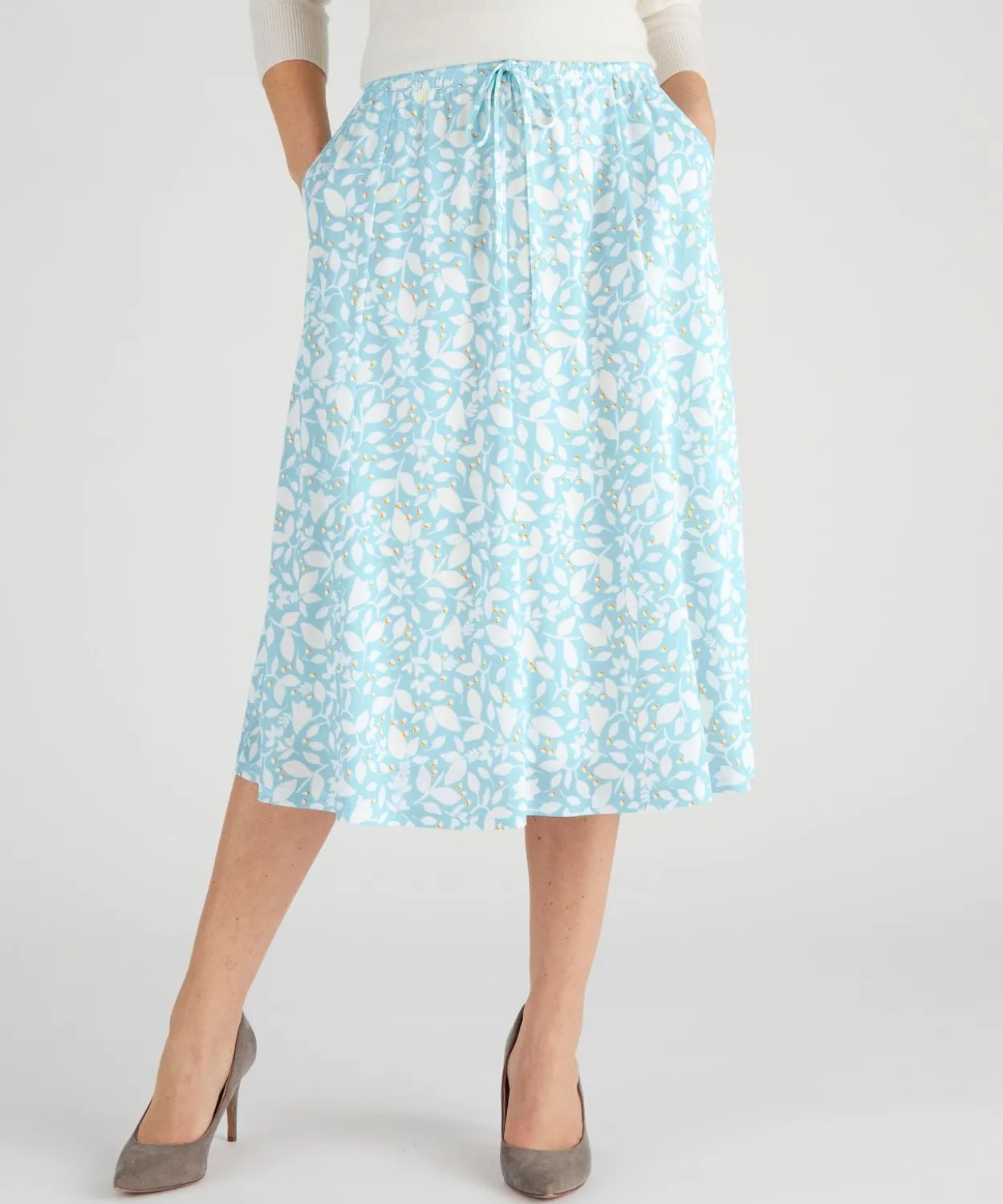 Jupe maille crêpe stretch