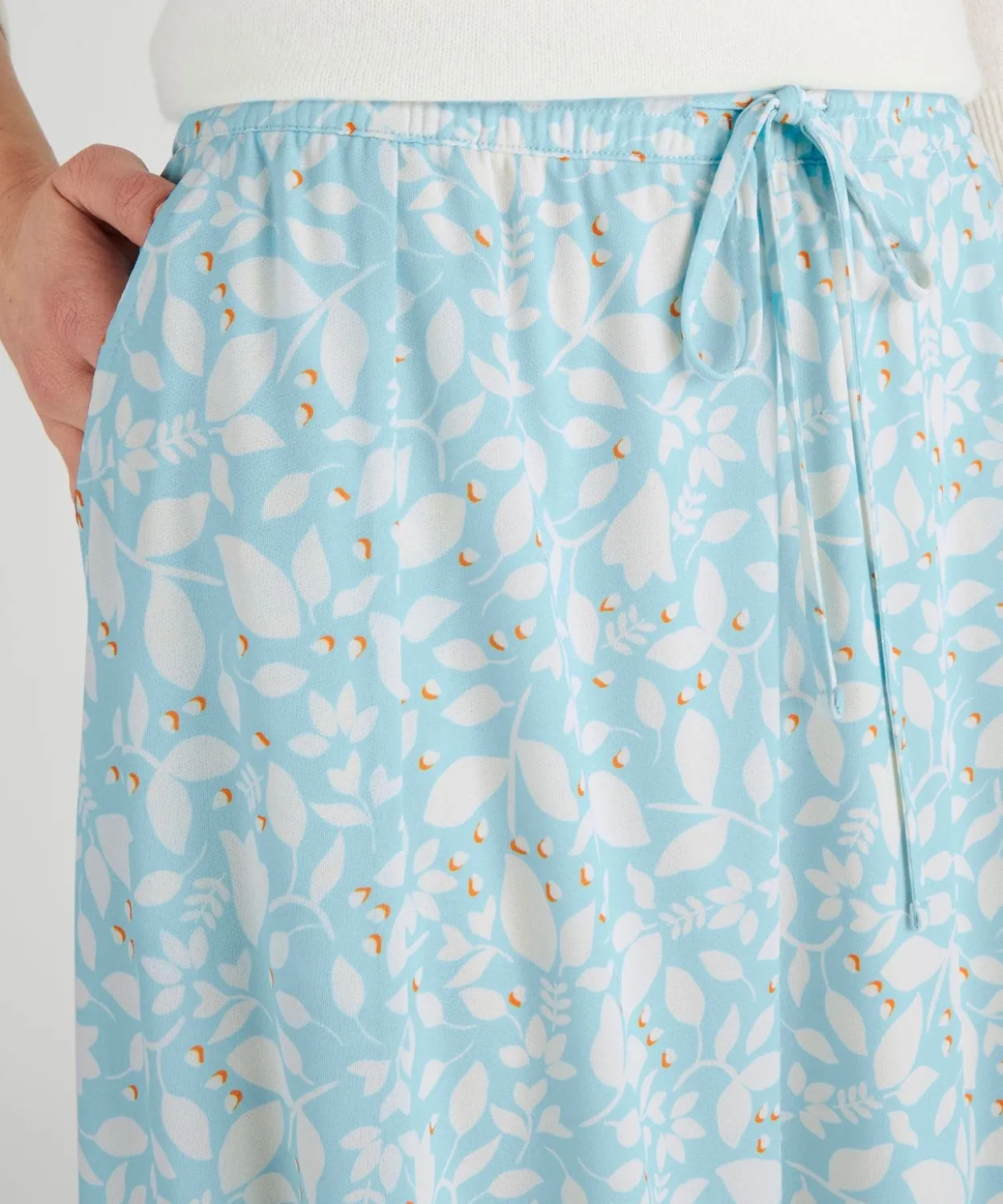 Jupe maille crêpe stretch