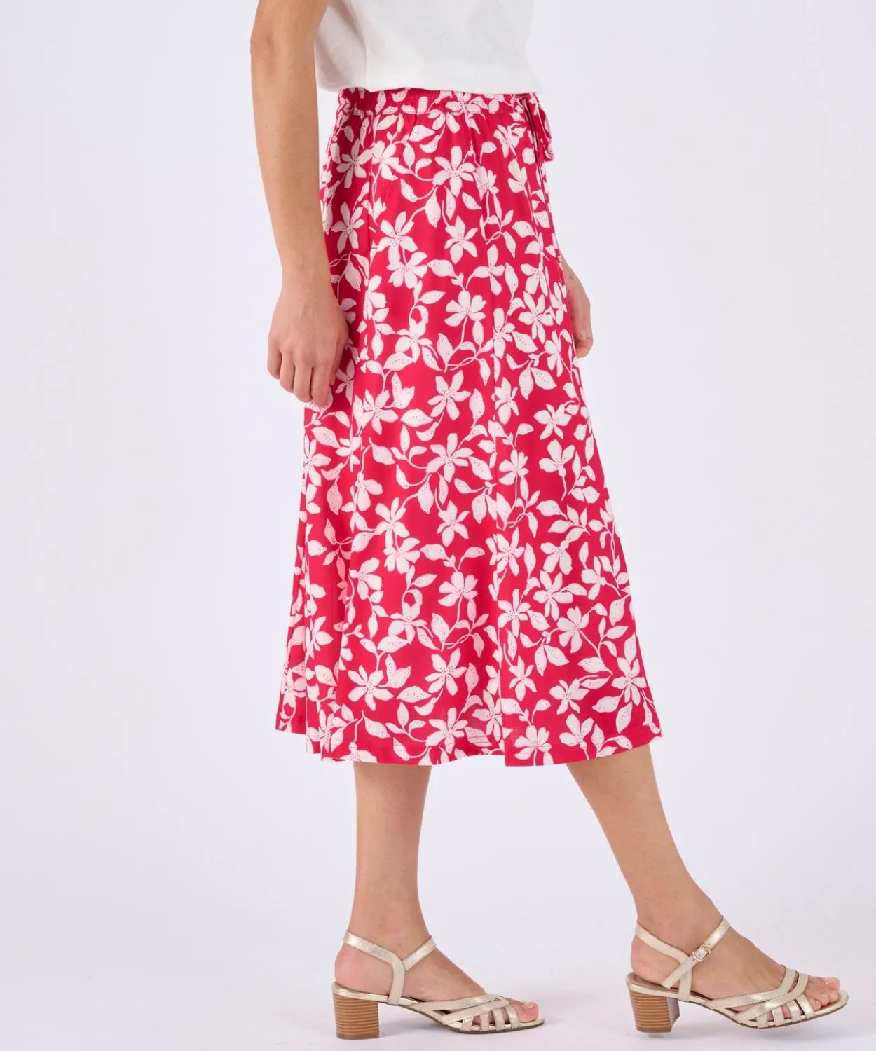 Jupe maille crêpe stretch