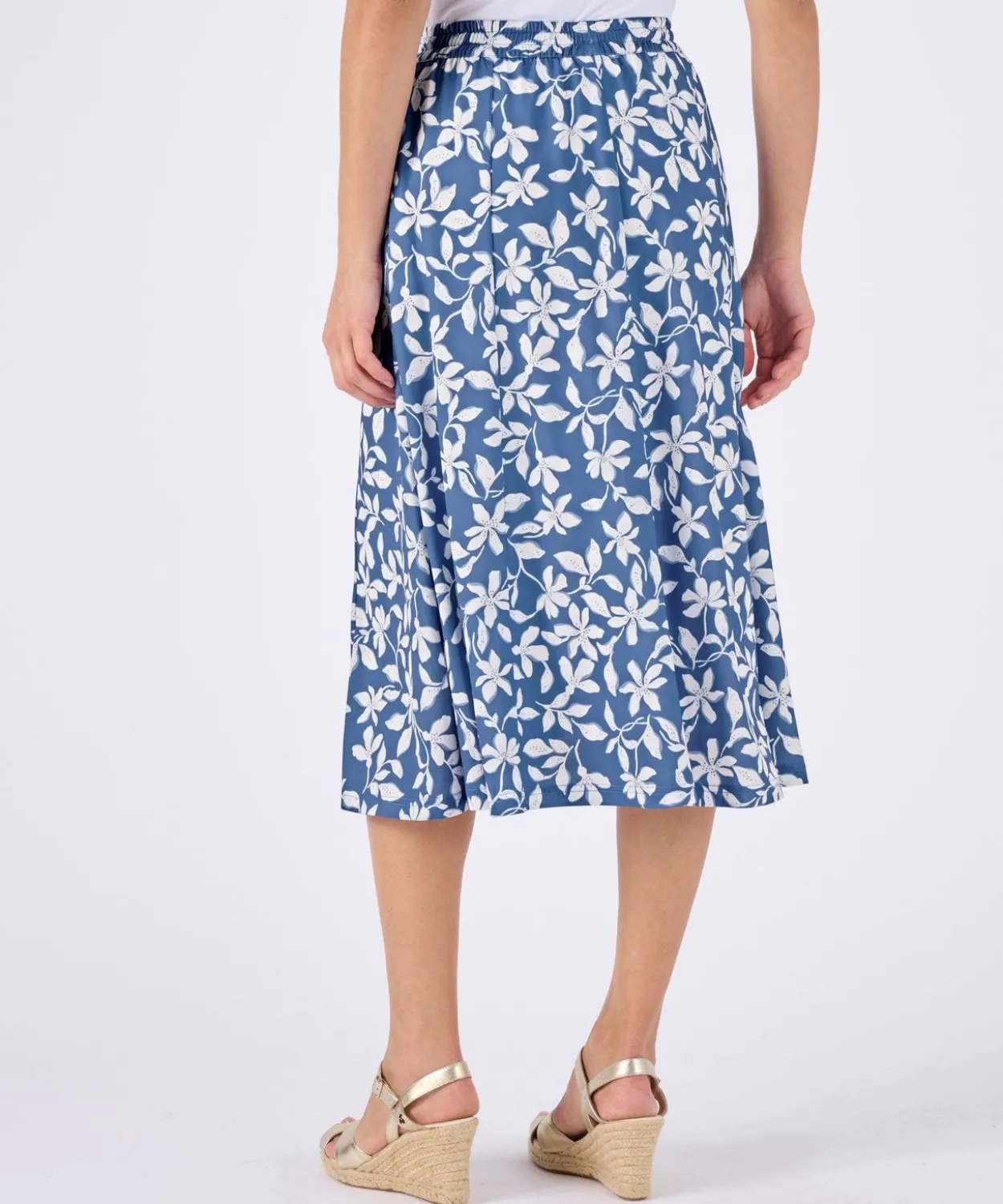 Jupe maille crêpe stretch