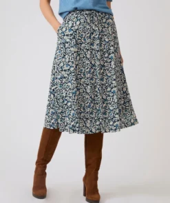 Jupe maille crêpe stretch