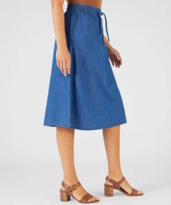 Jupe tissu chambray