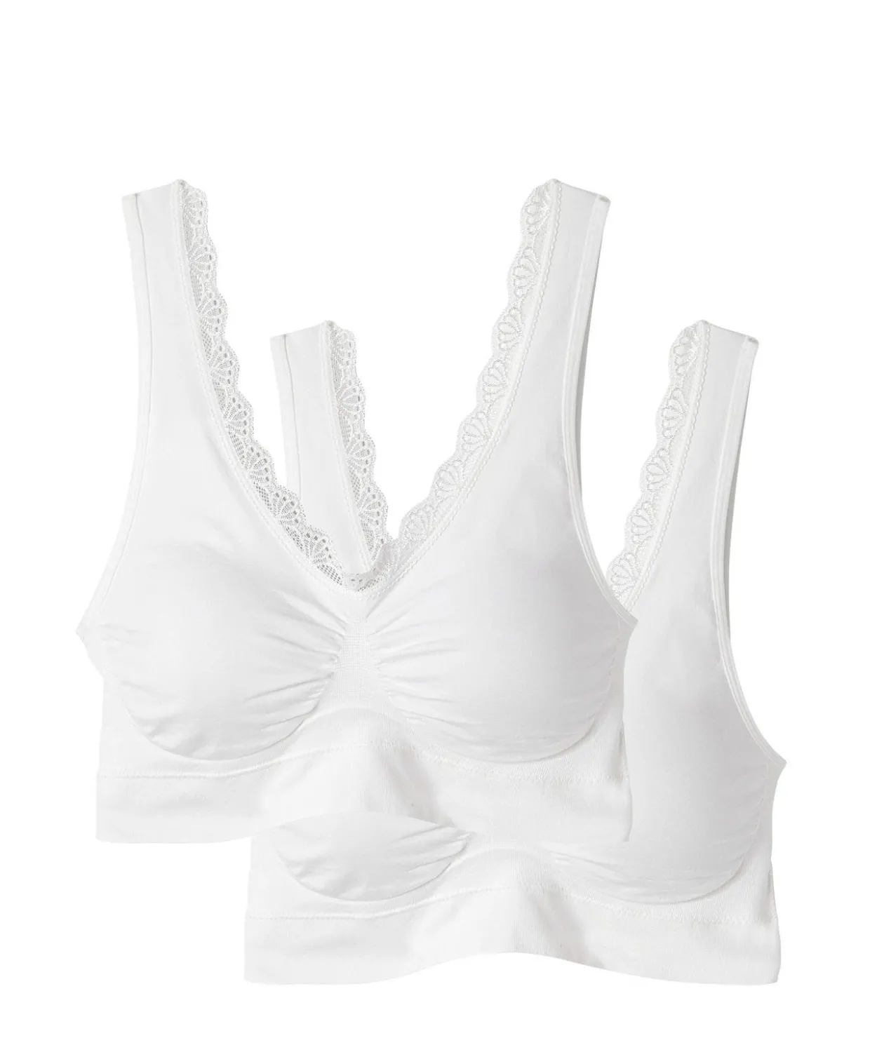 Lot de 2 brassières sans coutures