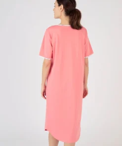 Lot de 2 chemises de nuit jersey pur coton peigné