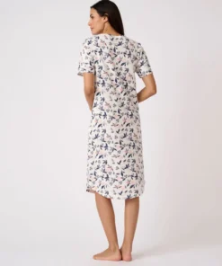 Lot de 2 chemises de nuit jersey pur coton peigné