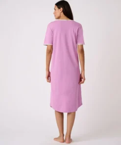 Lot de 2 chemises de nuit jersey pur coton peigné