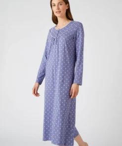 Lot de 2 chemises de nuit jersey pur coton peigné