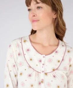 Lot de 2 chemises de nuit jersey pur coton peigné