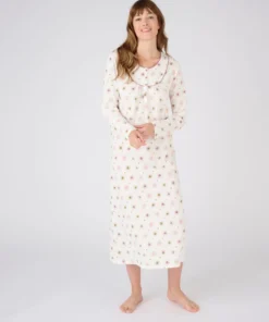 Lot de 2 chemises de nuit jersey pur coton peigné
