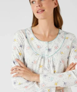 Lot de 2 chemises de nuit jersey pur coton peigné