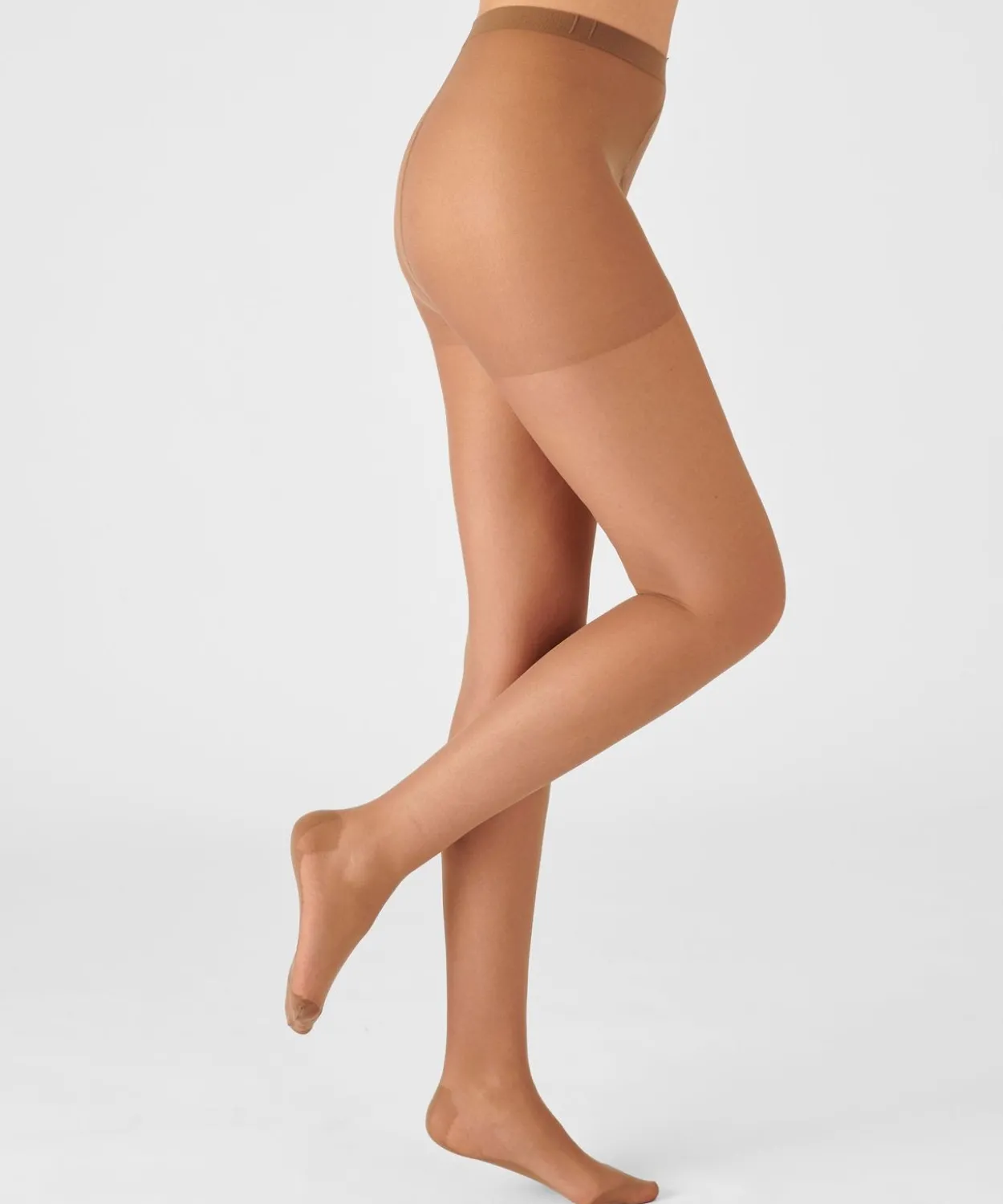 Lot de 4 collants mousse 20D spécial hanches fortes