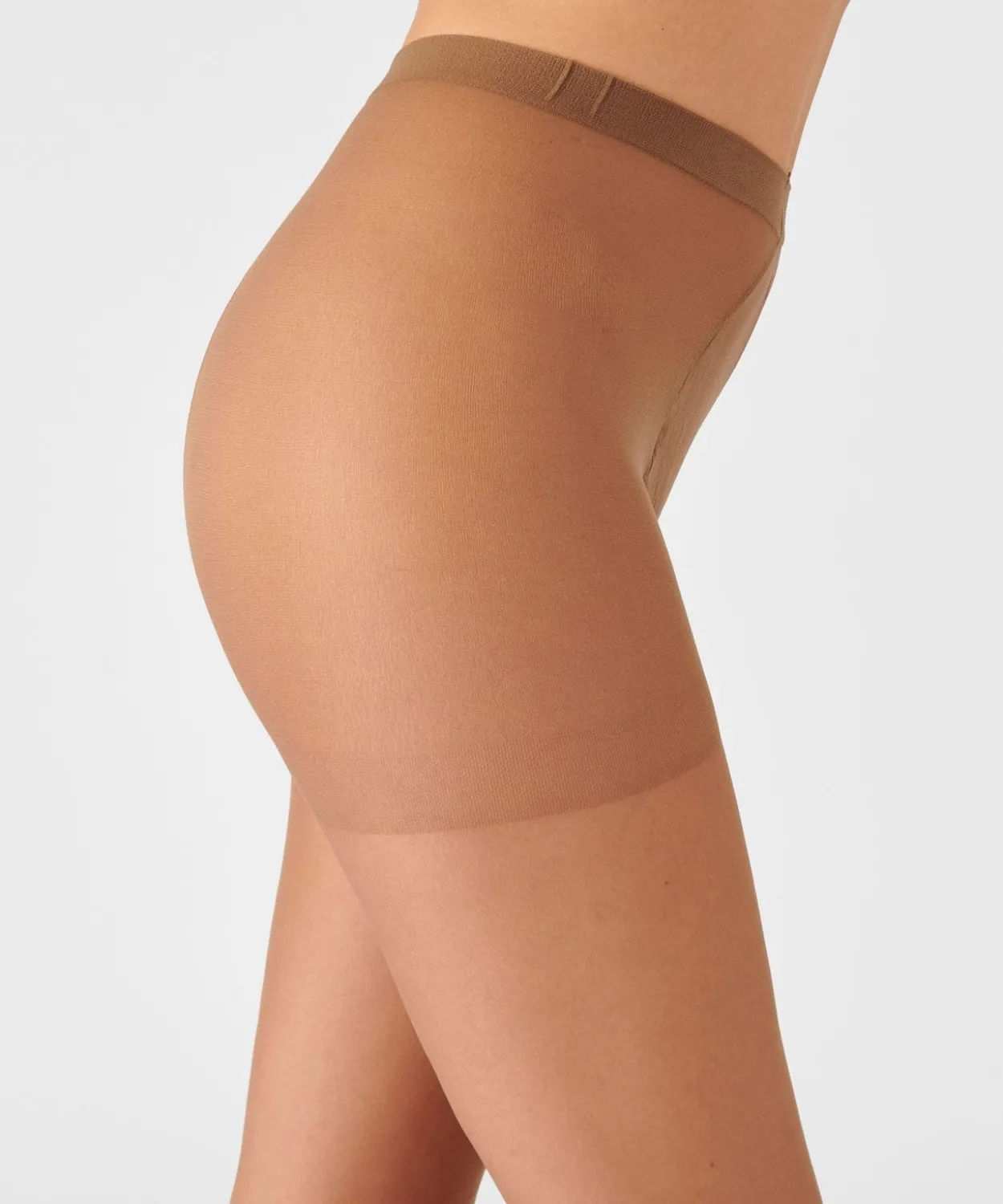 Lot de 4 collants mousse 20D spécial hanches fortes