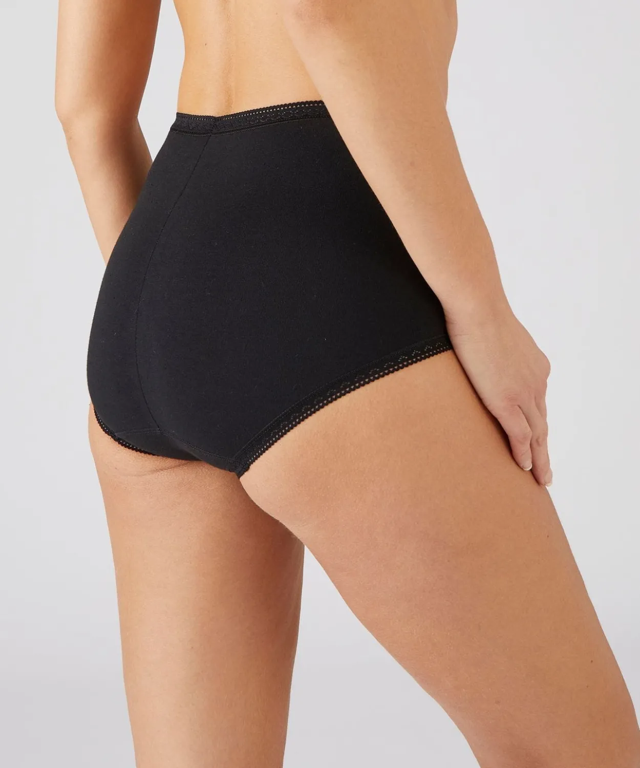 Lot de 3 culottes maxi coton stretch + 1 GRATUITE.