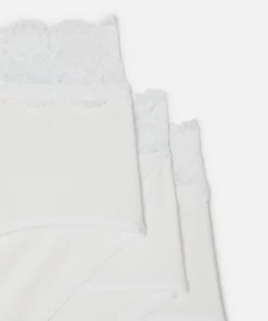 Lot de 3 culottes midi ceinture dentelle