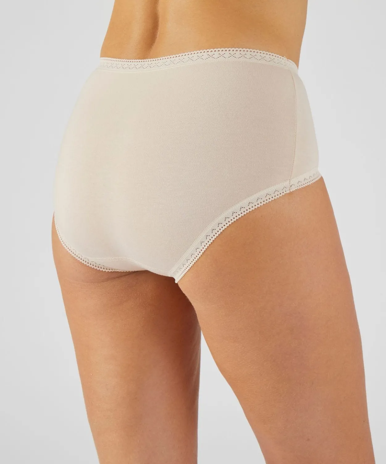 Lot de 3 culottes midi coton stretch + 1 GRATUITE
