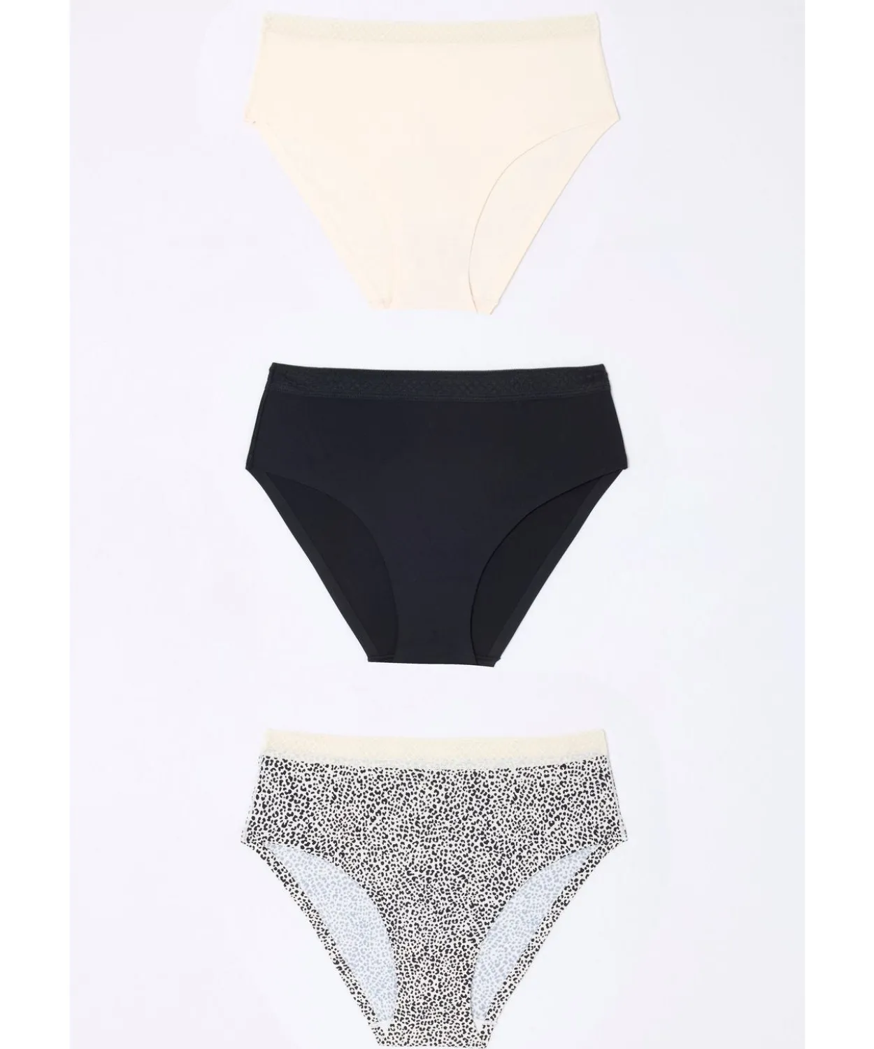 Lot de 3 culottes midi sans coutures