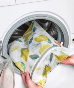 Lot de 6 filets à linge motif citrons