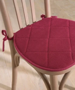 Lot de 2 galettes de chaise matelassées mousse résiliente